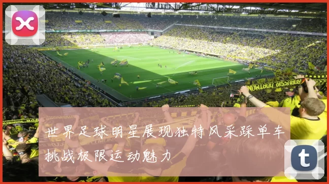世界足球明星展现独特风采踩单车挑战极限运动魅力